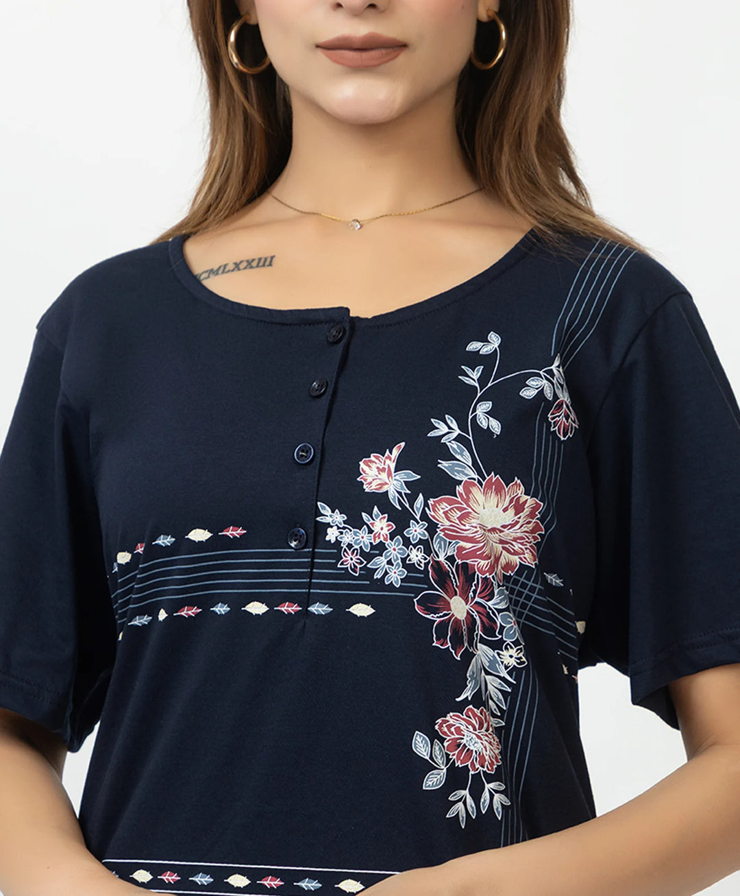 Plus Size Printed Kurta with Matching Pants