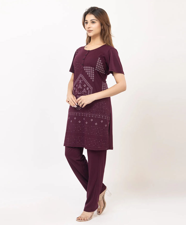 Stylish Printed Kurta Lower Set