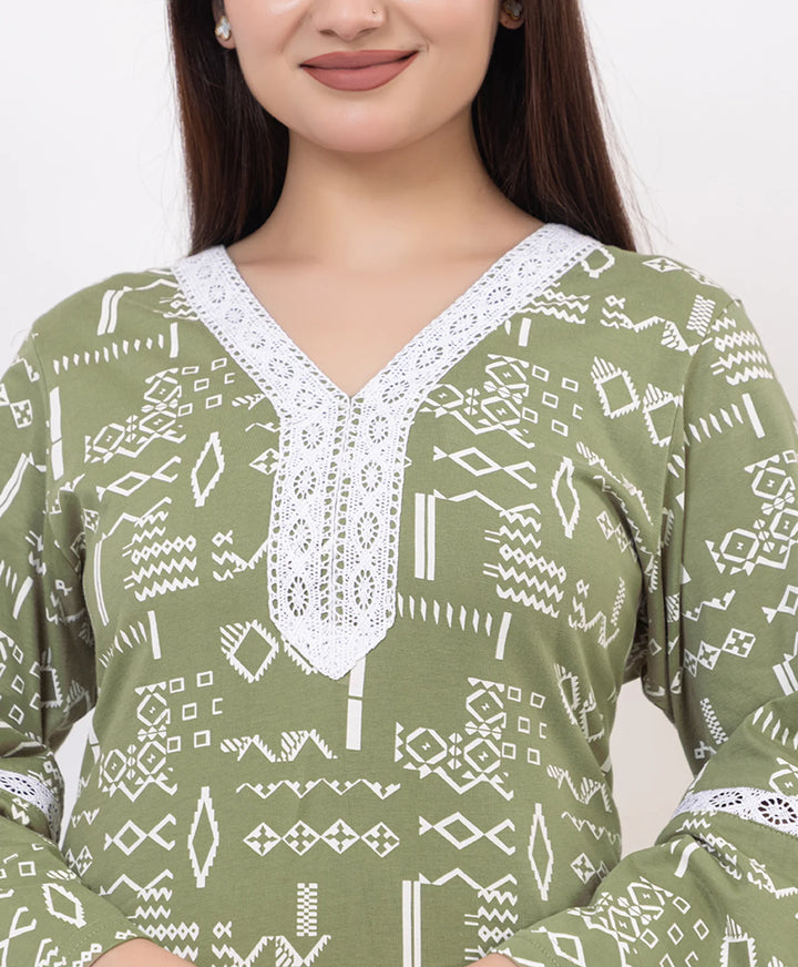 Bell Sleeve Kurta Set