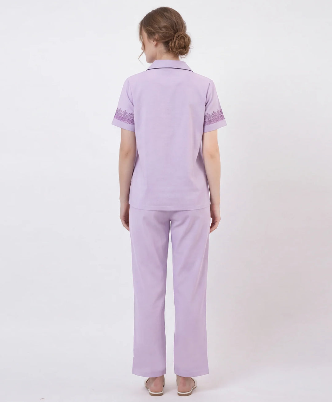 Soft Touch Front Open Night Suit