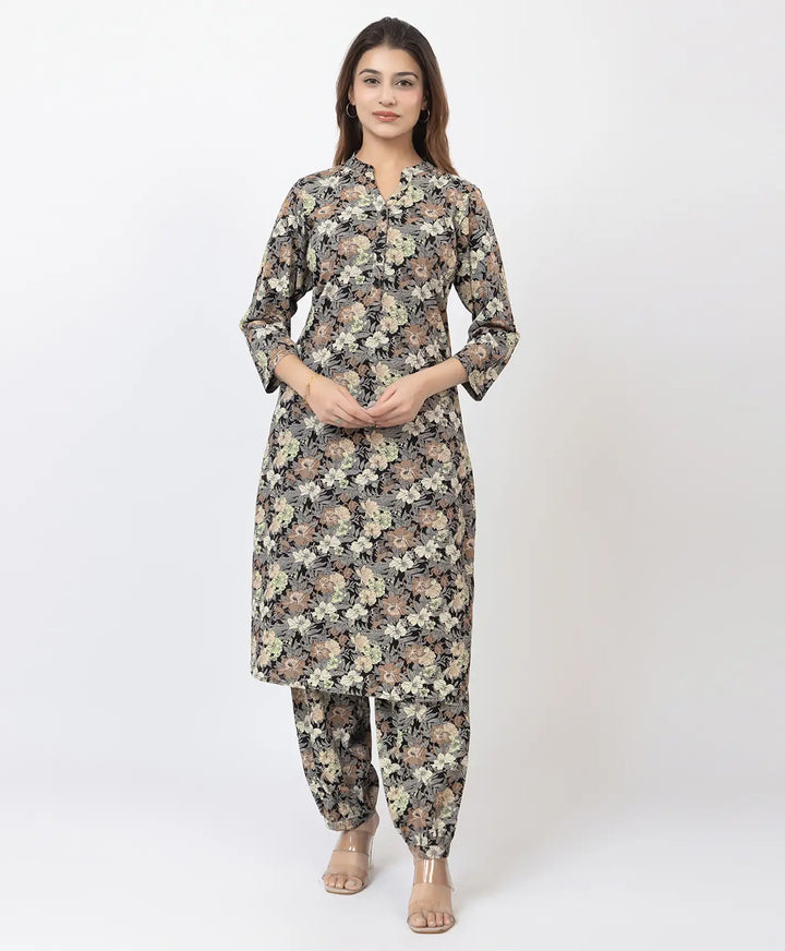 Elegant Printed Afgani Suit