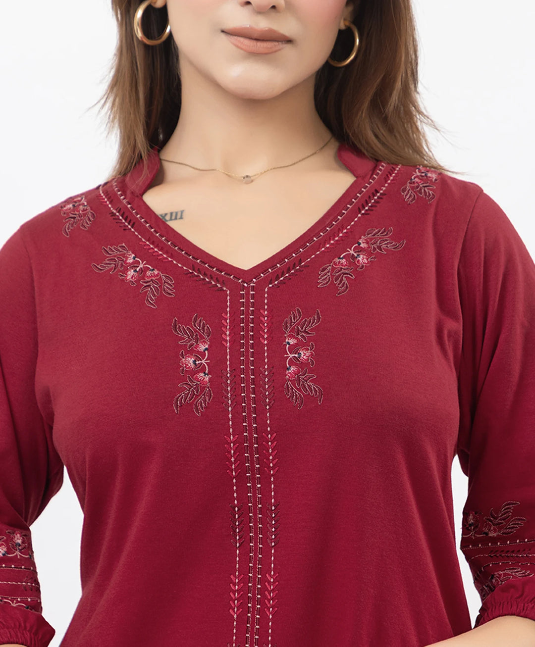 Modern Embroidered Relaxed Co-Ord Set