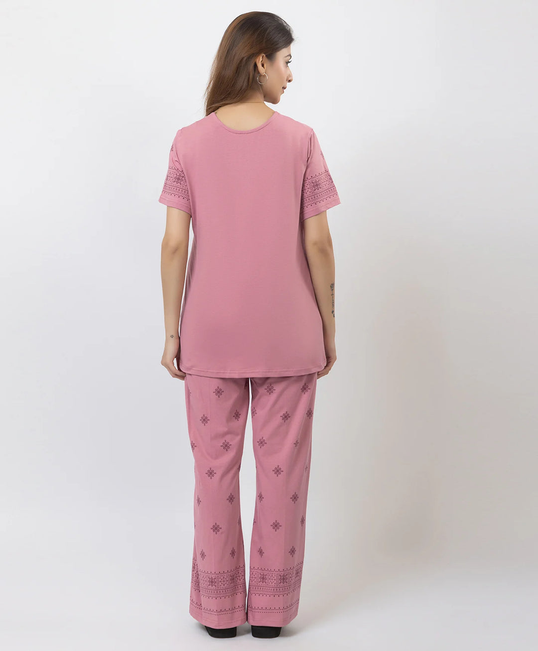 Relaxed Fit Printed Night Suit
