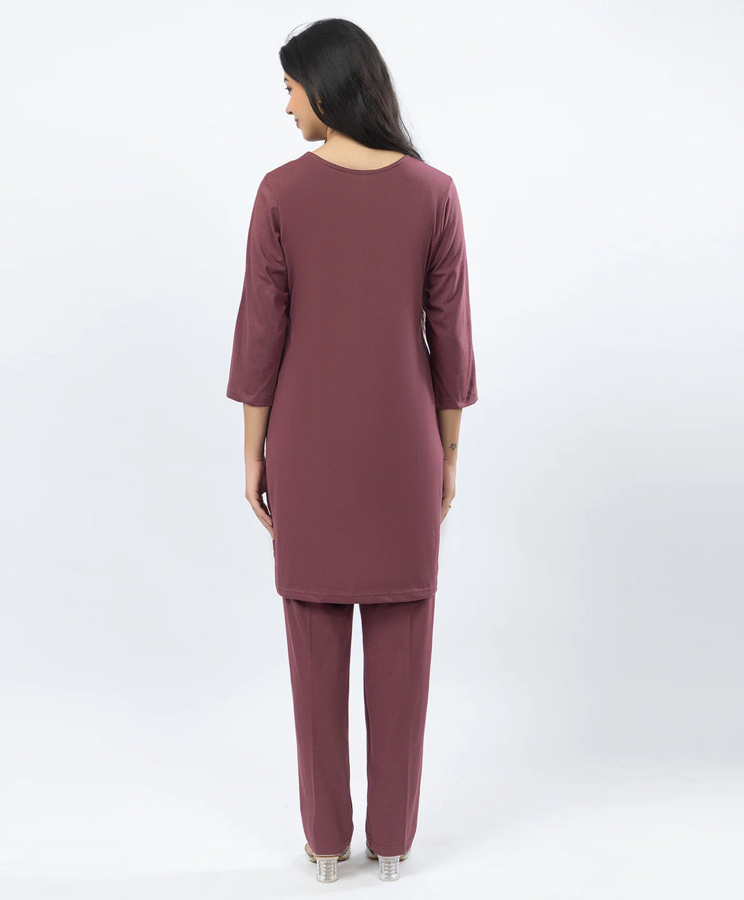 Premium Embroidered Straight Kurta Set with Pants