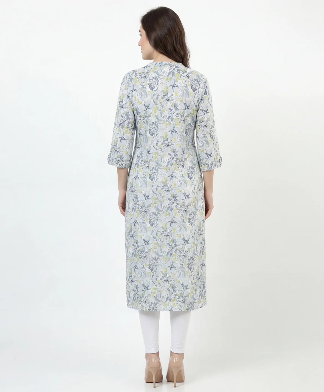 Artistic Print Straight Kurta