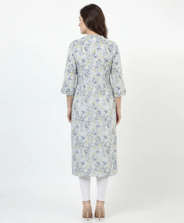 Artistic Print Straight Kurta