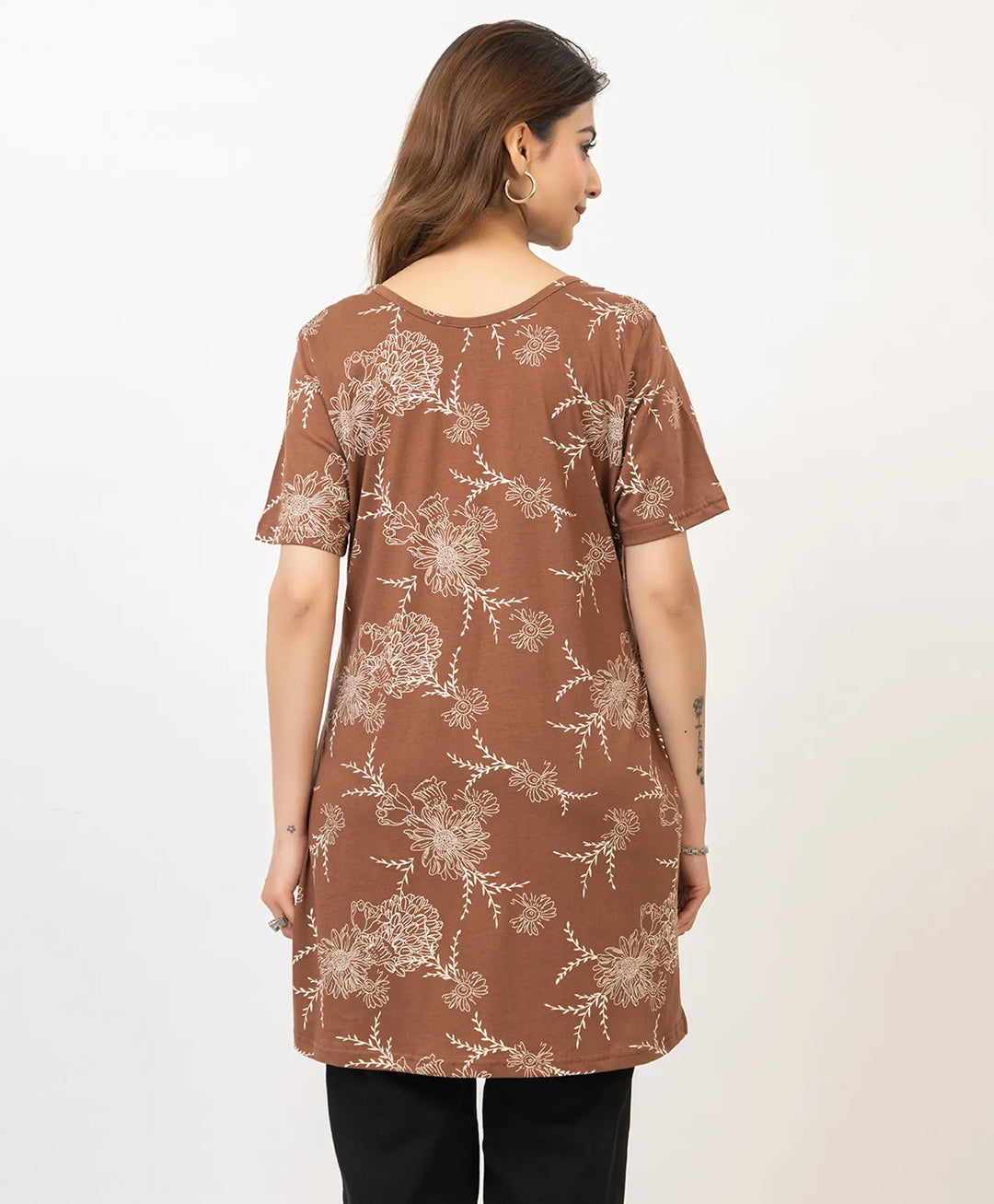 Charming Floral Everyday Long Top