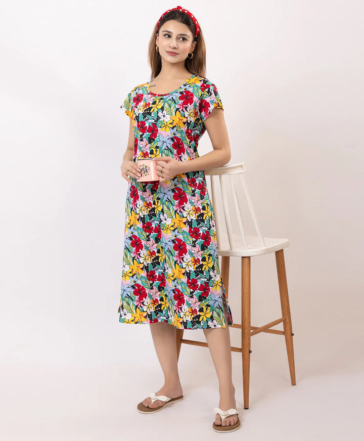 Premium Printed Short Nighty