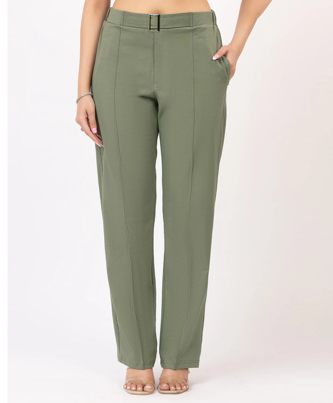 Classic Stretch Fit Lycra Trousers
