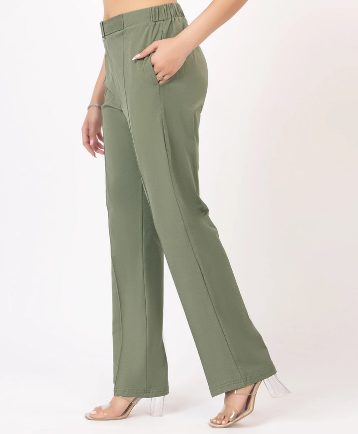 Classic Stretch Fit Lycra Trousers