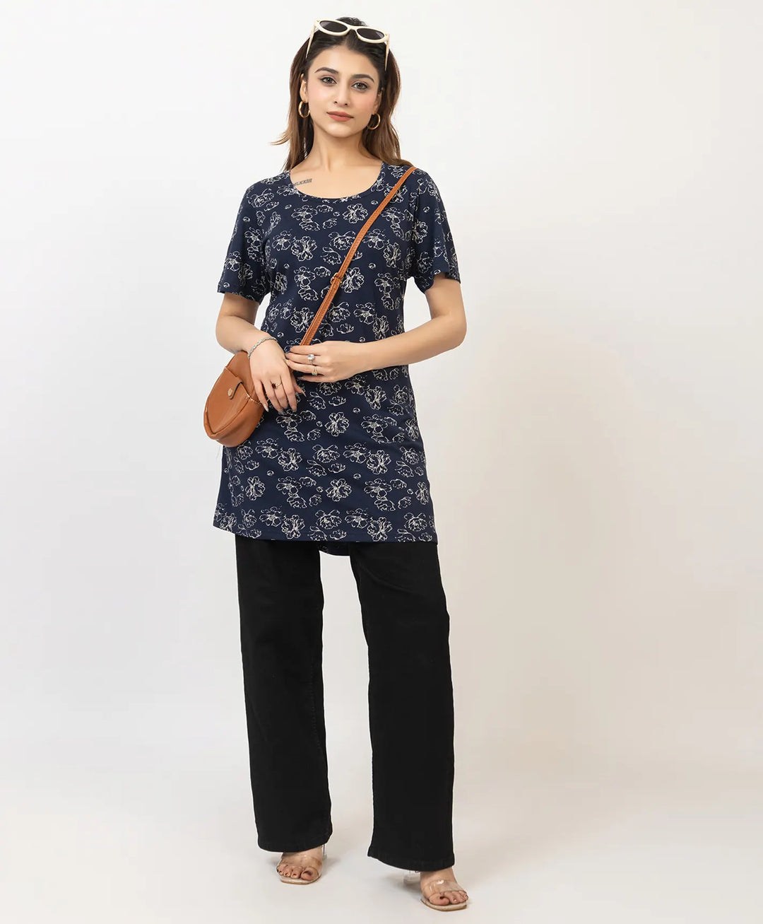 Charming Floral Everyday Long Top