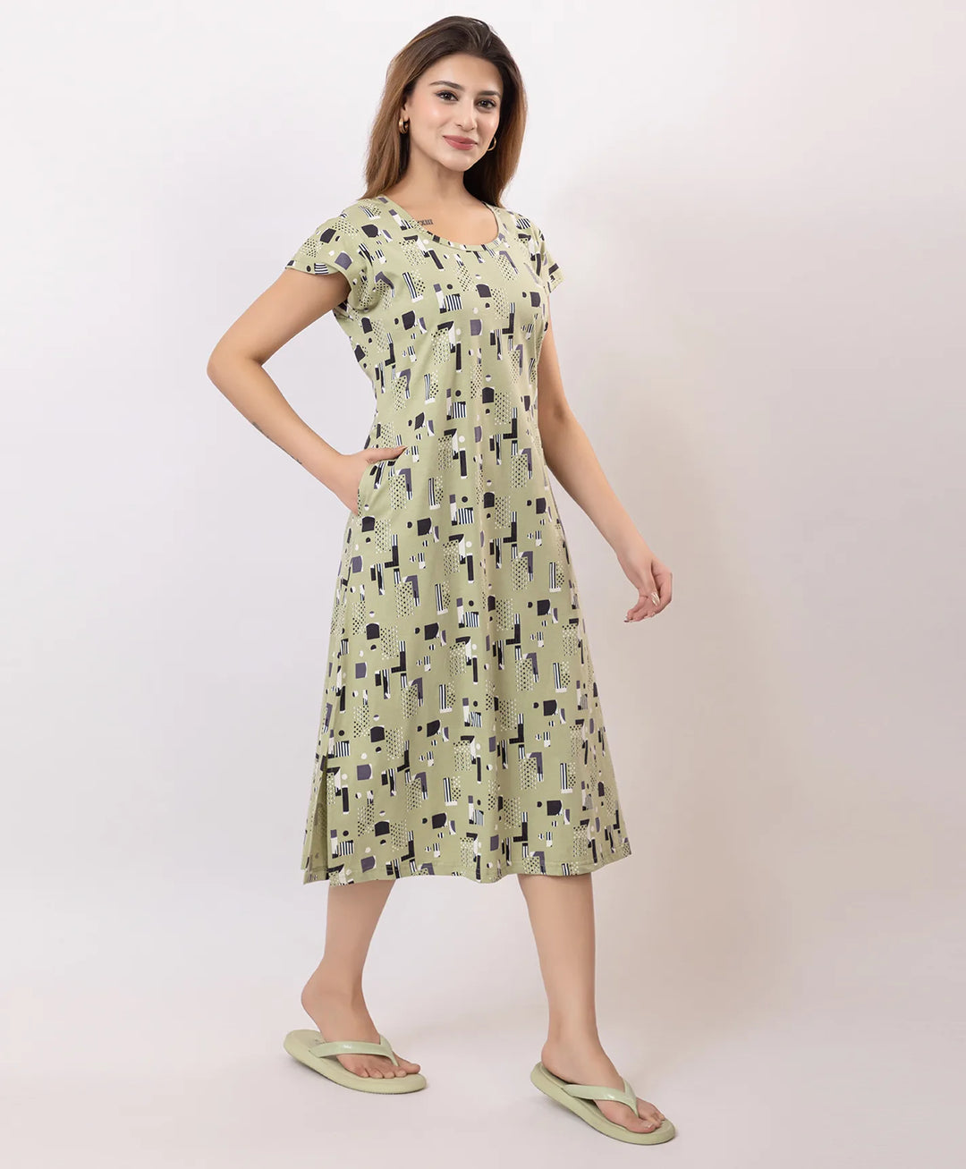 Premium Printed Short Nighty