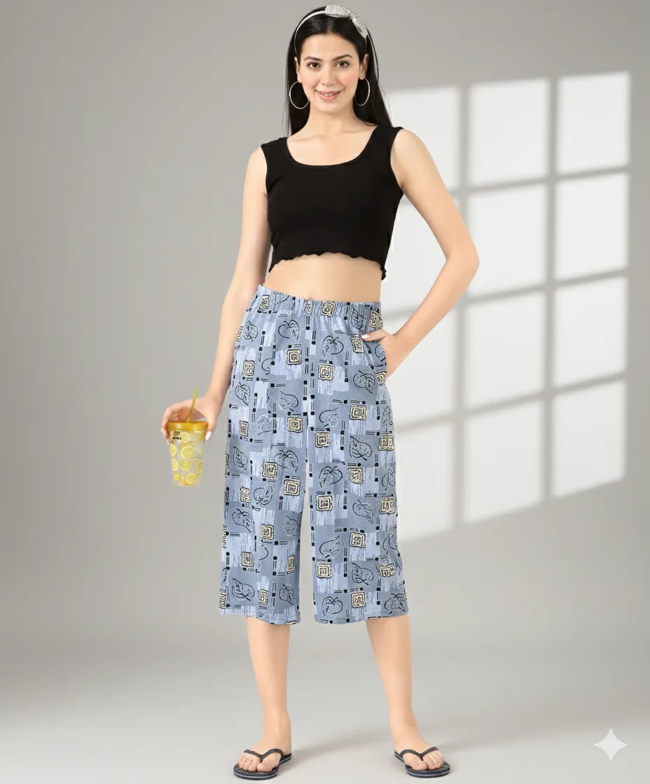 Printed Capri Plazzo