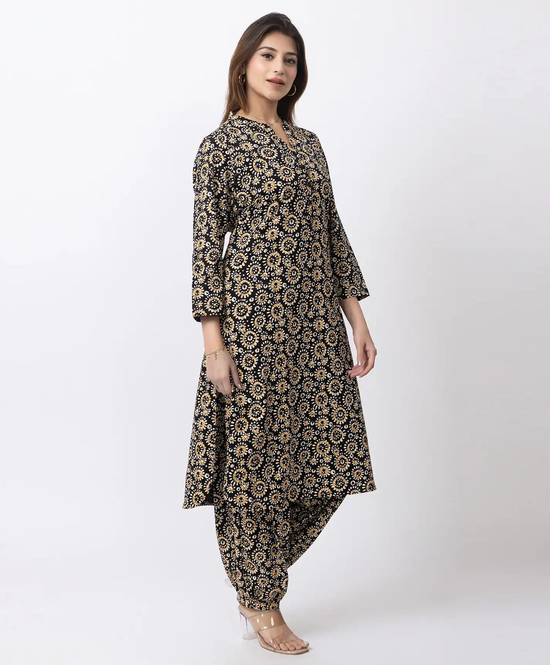 Elegant Printed Afgani Suit