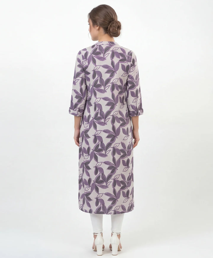 Artistic Print Straight Kurta
