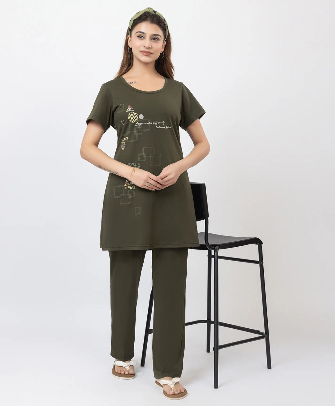 Printed Lounge Wear Set