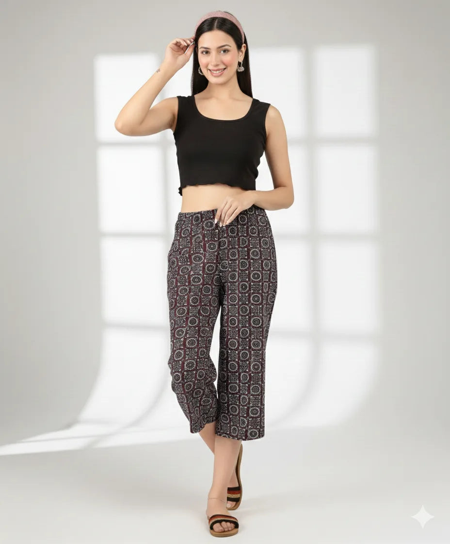 Printed Capri Plazzo