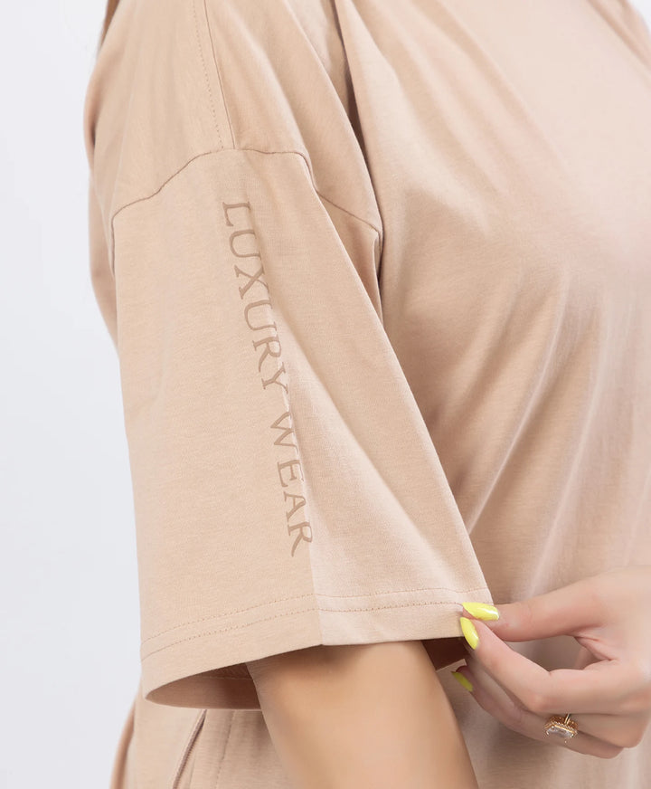 Drop Shoulder Luxury Wear Graphic Top