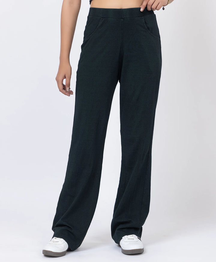 Basic Straight Style Denim Lower