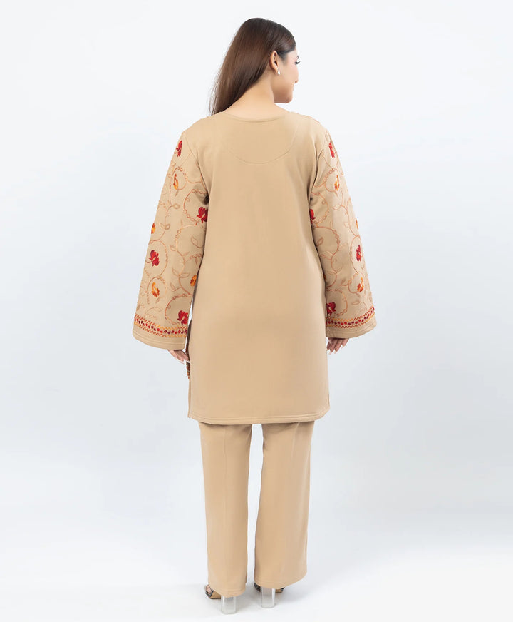 Straight Kurta Set with Kashmiri Embroidery.