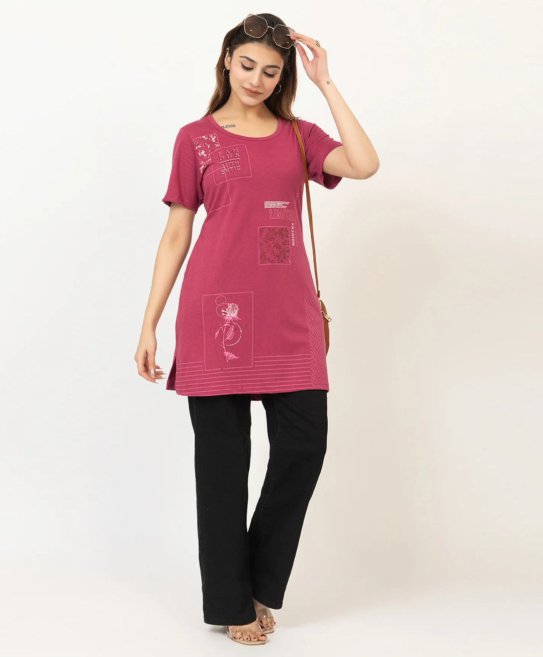 Printed Long Top