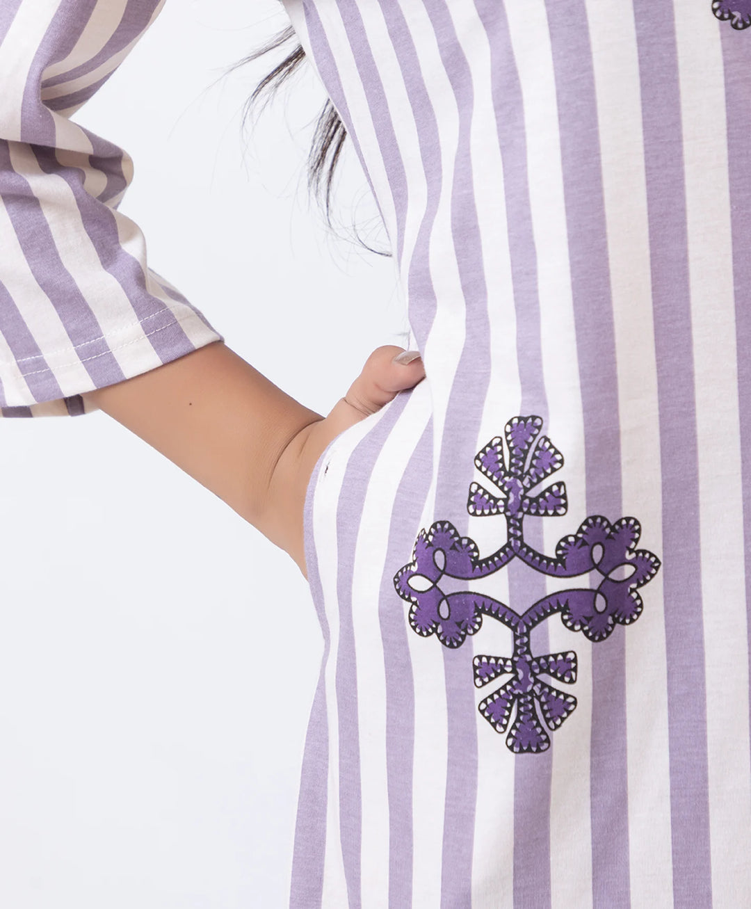 Premium Cutwork Detail Printed Kurta Set