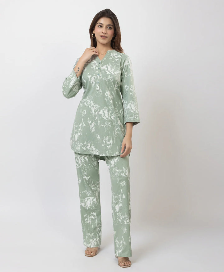 Classic Printed Kurta with Pants