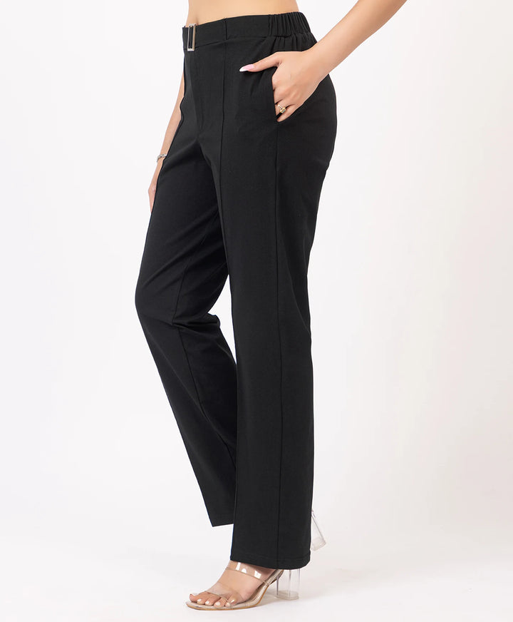 Classic Stretch Fit Lycra Trousers