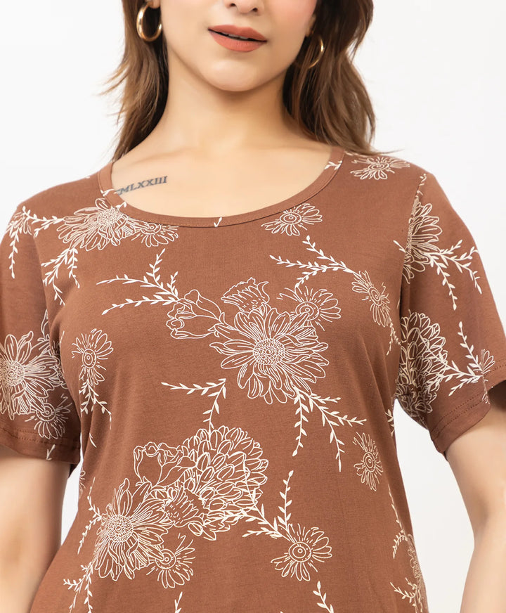 Charming Floral Everyday Long Top
