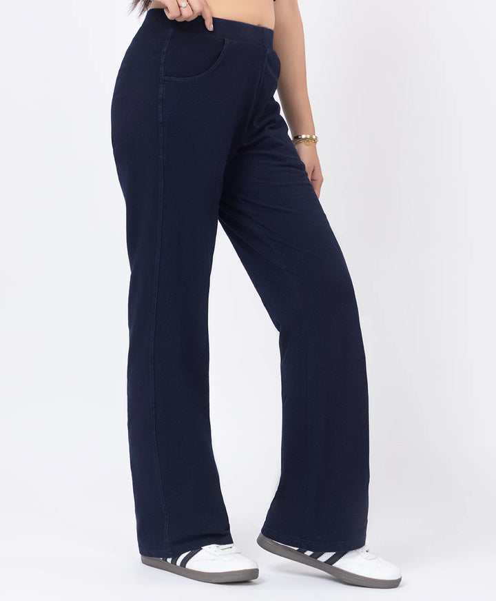 Basic Straight Style Denim Lower