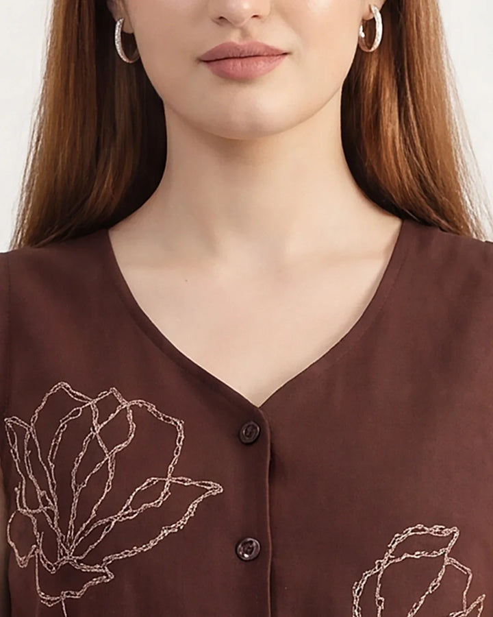 Botanical Vest Co-ord Set