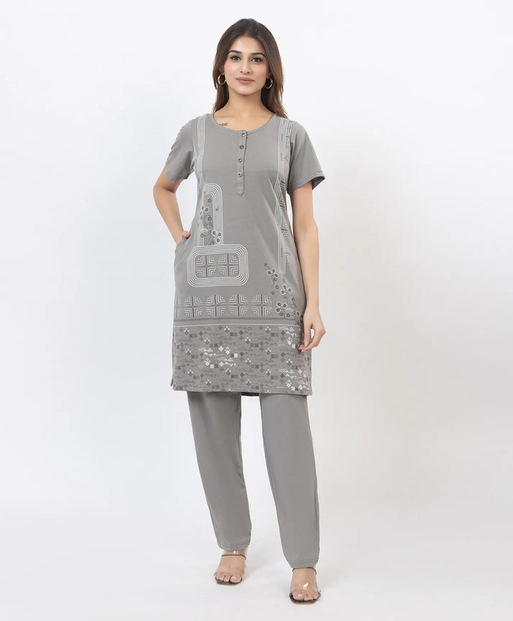 Graceful Straight-Fit Kurta Set