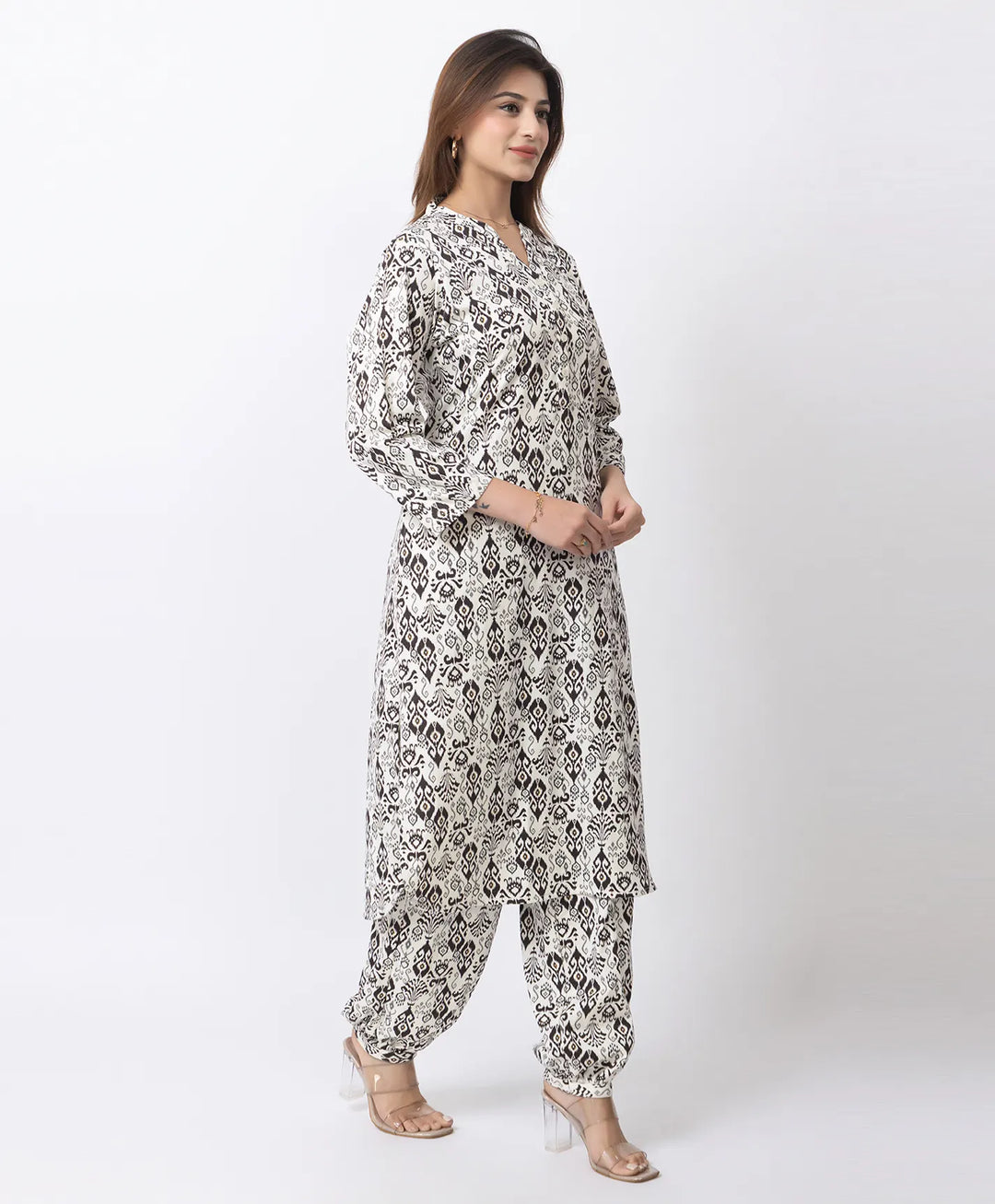 Elegant Printed Afgani Suit