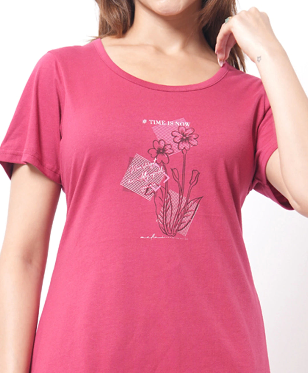 Basic Mid Length Night Suit