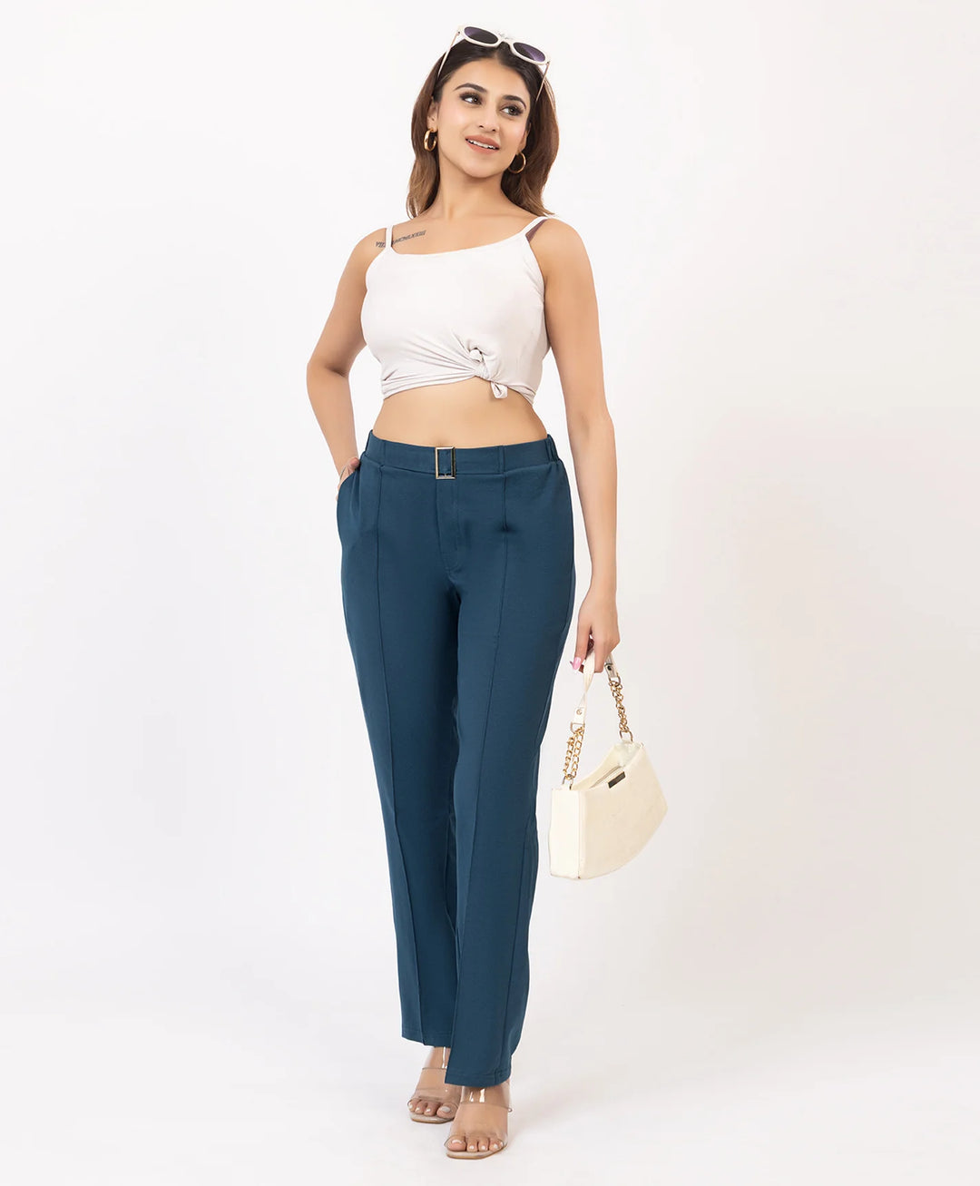 Classic Stretch Fit Lycra Trousers