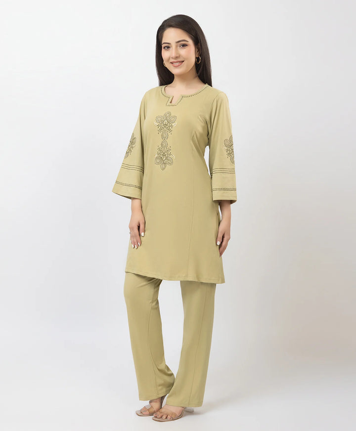 Premium Embroidered Straight-Fit Kurta Set