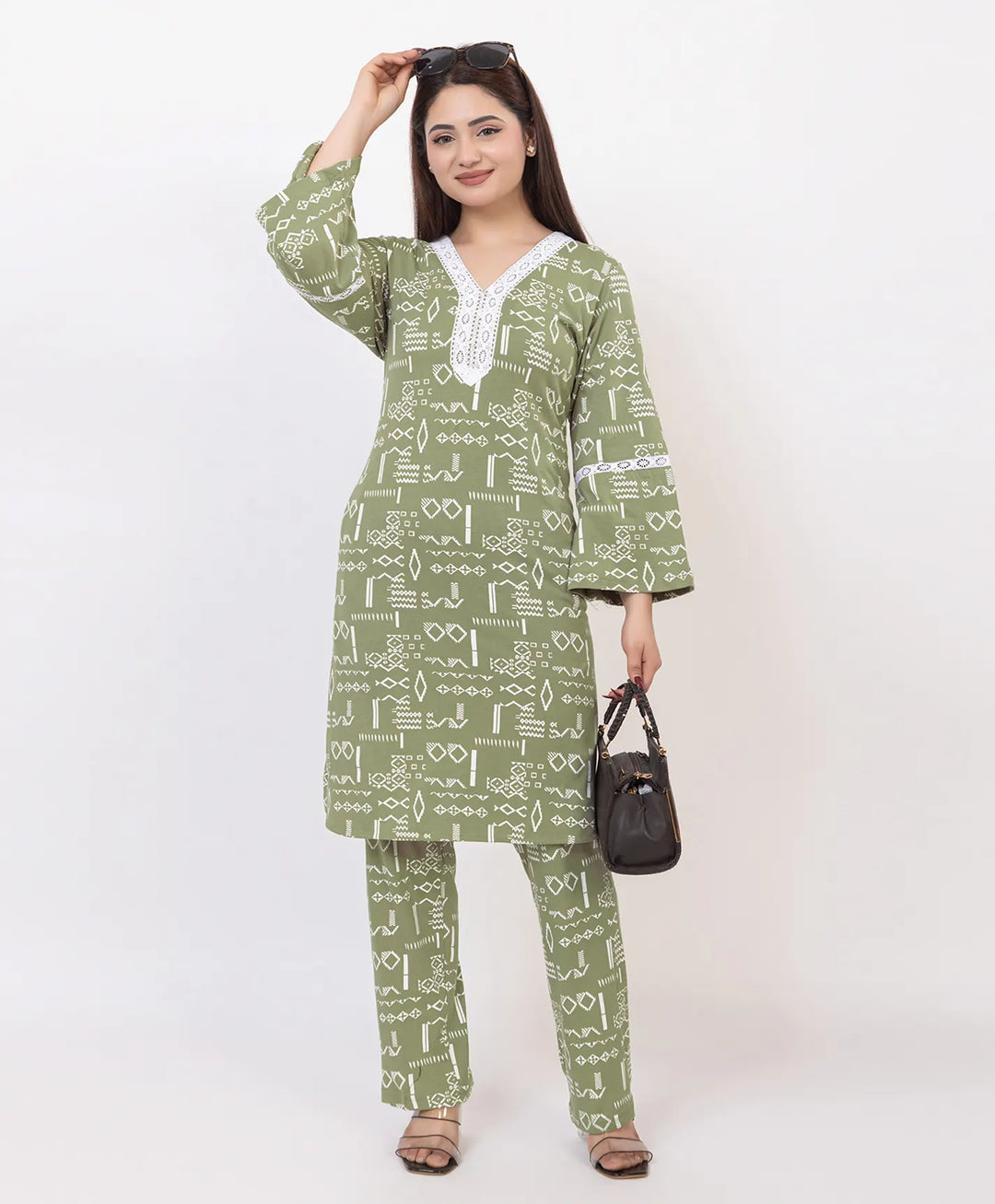 Bell Sleeve Kurta Set