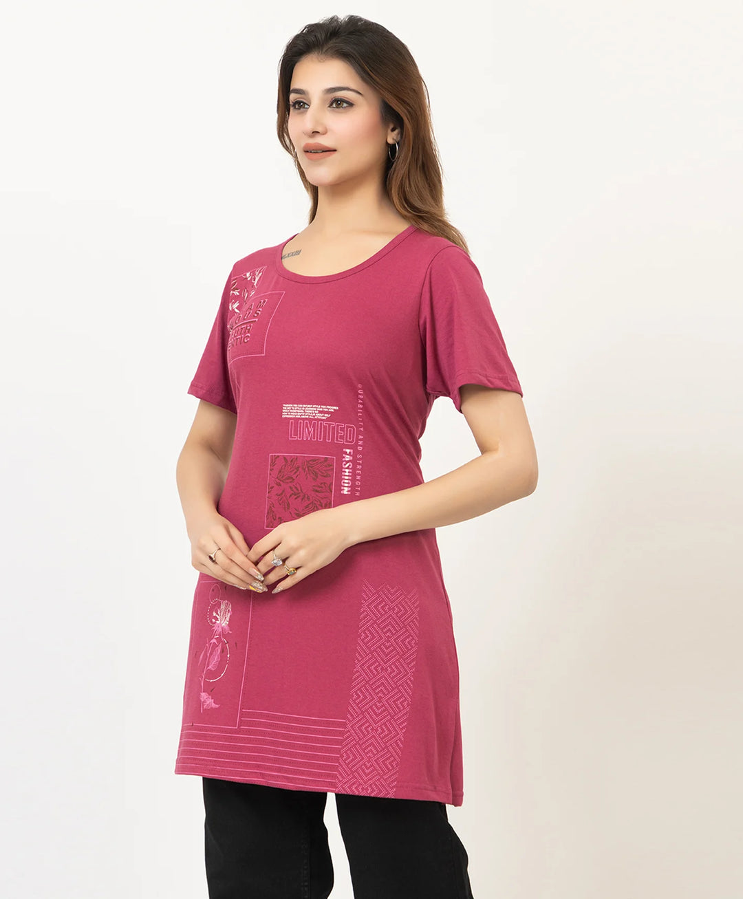 Printed Long Top