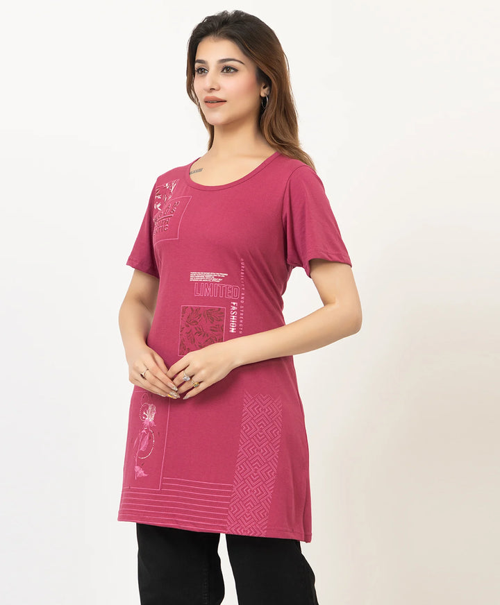Printed Long Top