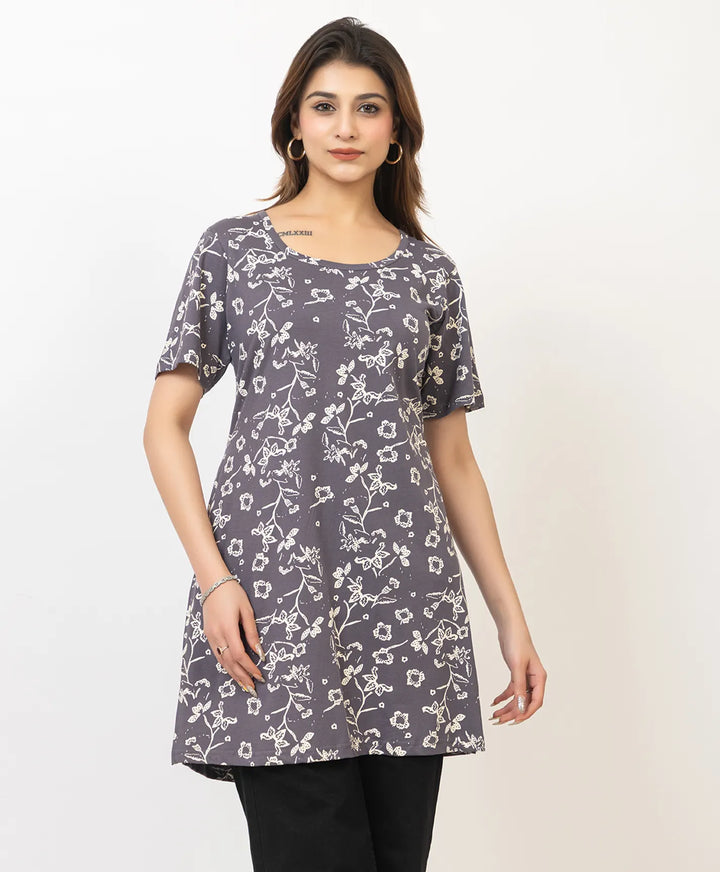 Charming Floral Everyday Long Top
