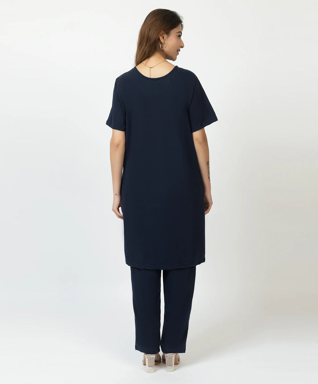 Plus Size Printed Kurta with Matching Pants