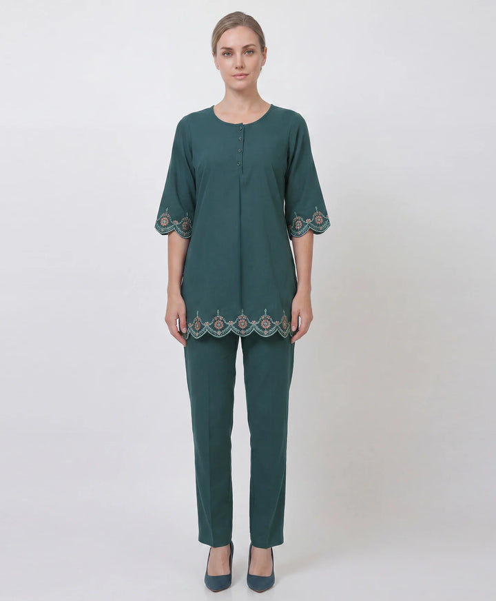 Classic Embroidered Kurta Set