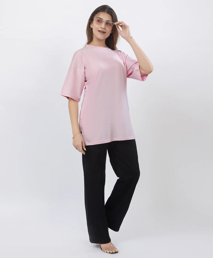 Drop Shoulder Luxury Wear Graphic Top