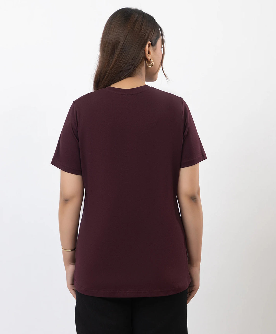 Premium Graphic Print Round Neck Short Sleeve Top