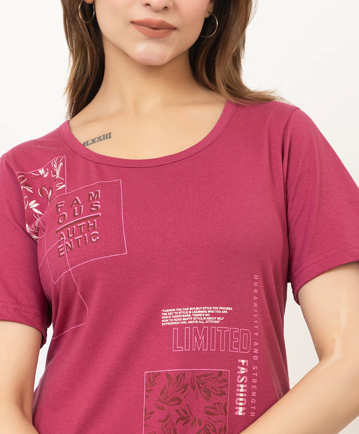 Printed Long Top