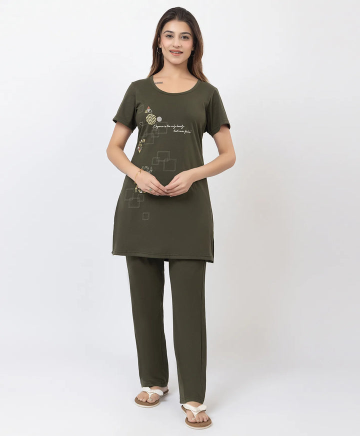 Printed Lounge Wear Set