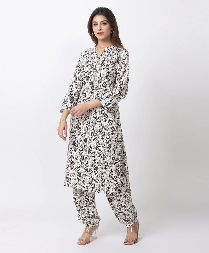 Elegant Printed Afgani Suit