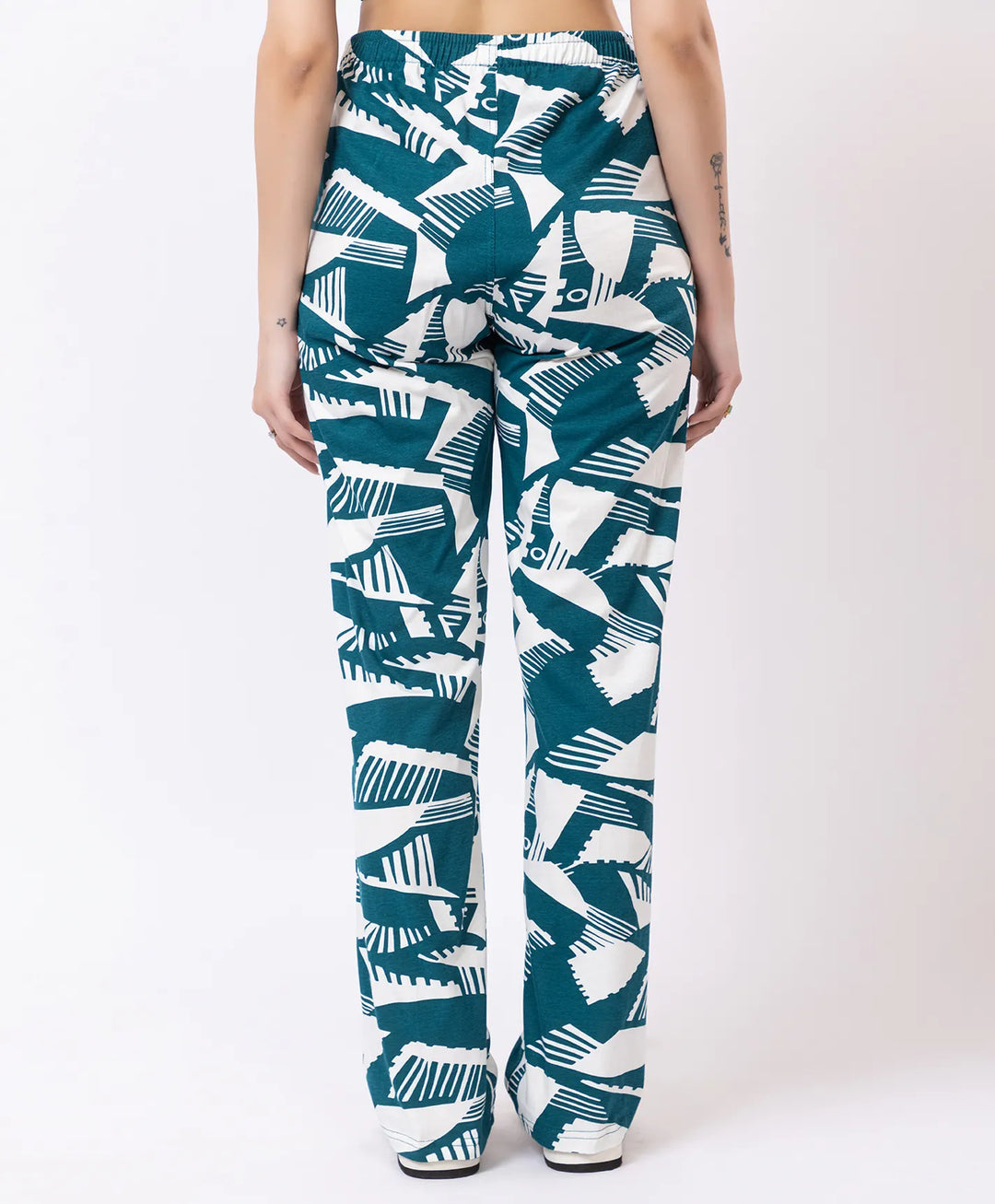 Stylish Rotary Print Comfort Lower