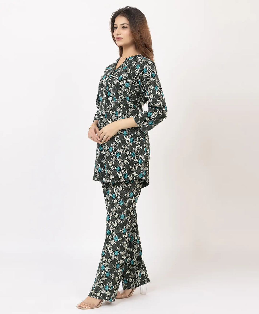 Modern Printed Kurta Set