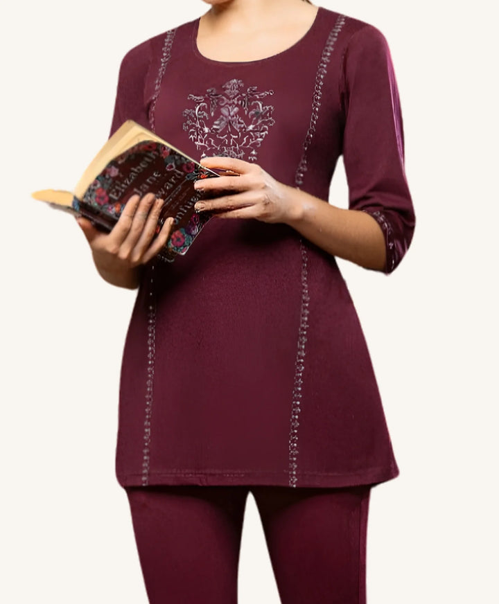 Timeless Comfort Printed Capri Set